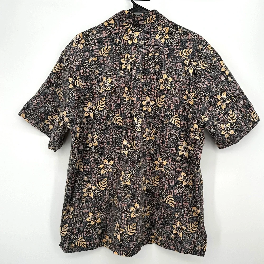Vintage Bishop St Apparel Mens XL Hawaiian Shirt Cotton Tropical Made in Hawaii - Picture 4 of 6